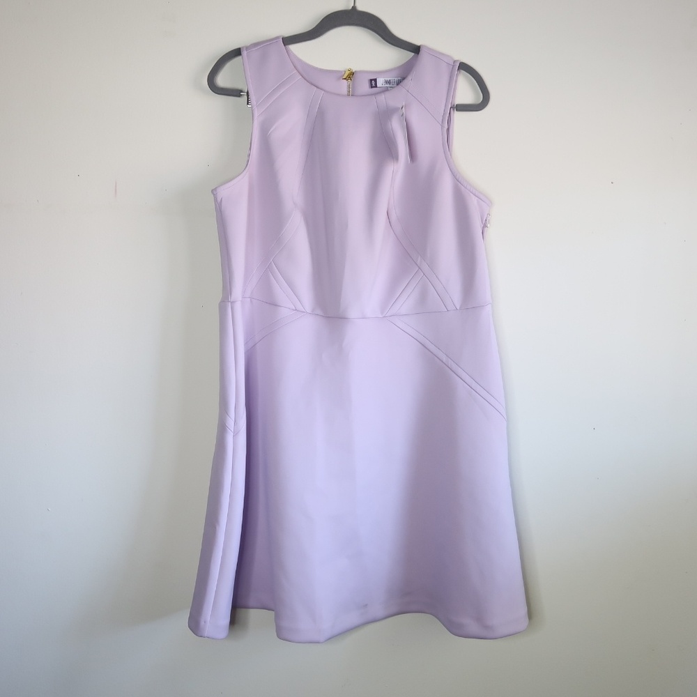 NWT Jennifer Lopez lilac sleeveless skater dress